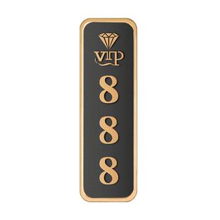 立体字新中式包厢数字门牌定制棋牌室麻将馆标识牌指示牌复古VIP门牌号餐厅饭店茶楼民宿亚克力高档门牌订做
