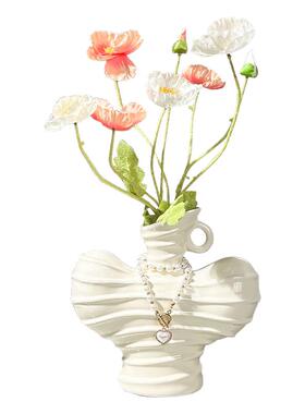 轻奢ins艺术陶瓷花瓶装饰摆件