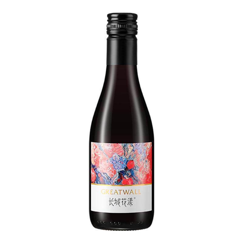 长城花漾玫瑰葡萄配制酒甜型低度低度葡萄酒