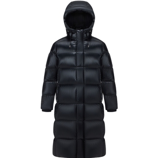 【鸭绒】波司登冬男女同款长款快速升温泡芙连帽羽绒服大被子