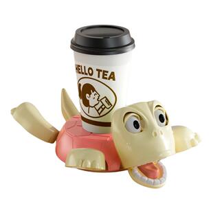 按压瞪眼乌龟王八水杯垫创意解压玩具办公室减压神器解闷小玩意