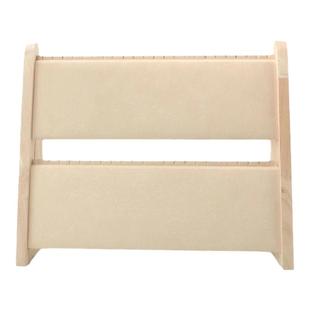 简约实木双层项链展示架耳钉耳环首饰展示架饰品架珠宝陈列道具