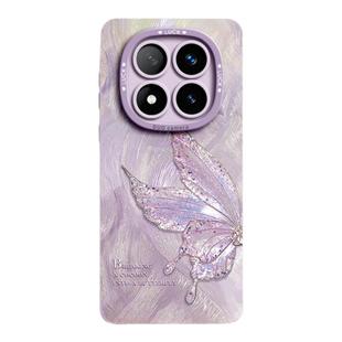 蝴蝶适用红米note14pro手机壳note14系列note15新款15pro套15pro+小米高级感redmi硅胶+防摔13镜头pro全包12