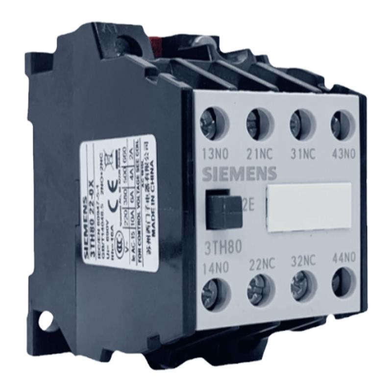 西门子中间继电器3TH8022/40/8244/53/62-0XM0电梯接触器AC220V