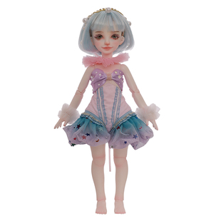 原创正版6分bjd娃娃Acrobat杂技演员撞色拼接服树脂sd人形偶娃娃