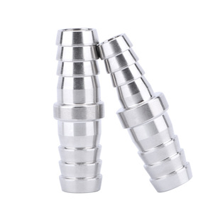 304不锈钢一字双头宝塔接头变径软管直通宝塔接头水管异径大小头