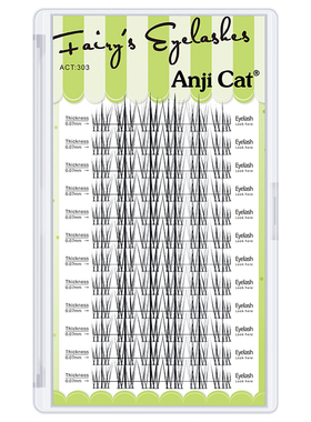 anjicat皇冠仙子睫毛单眼皮睫毛