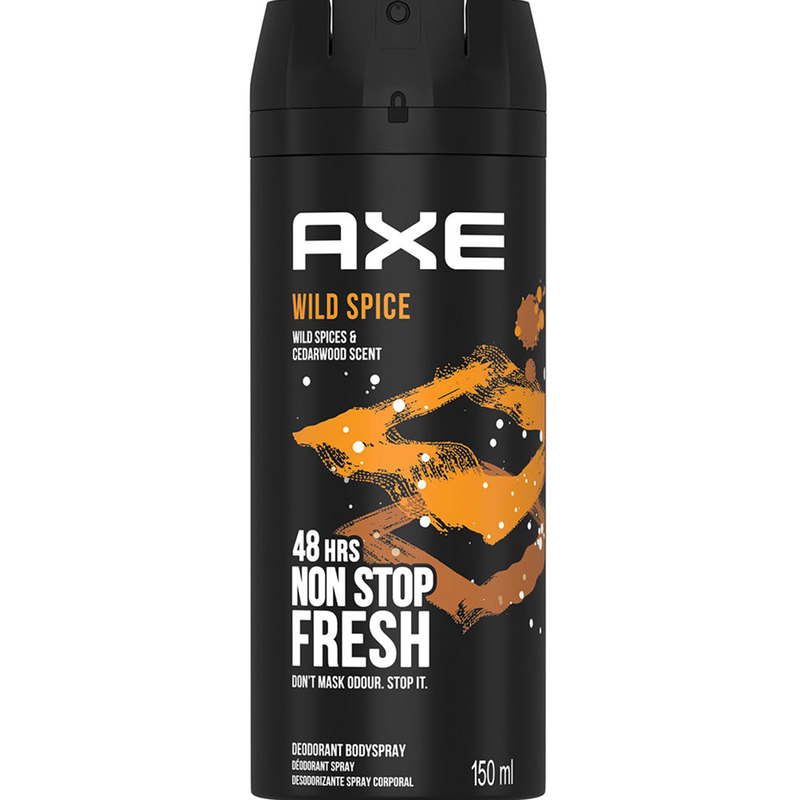 斧头牌AXE止汗喷雾WILD SPICE150ml便携持久无刺激香氛止汗通用版
