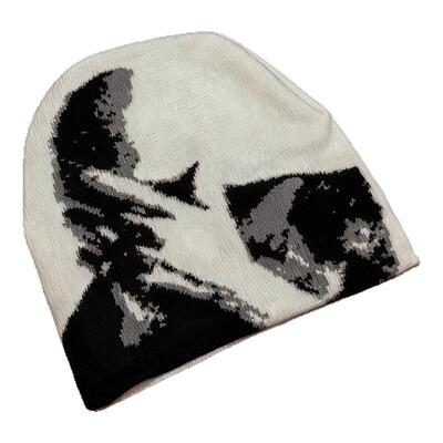 nojob vintage古着「Blonde」Frank法海恶搞专辑封面白色针织帽潮