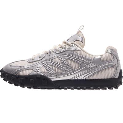 骆驼薄底鞋流光系带女复古德训鞋