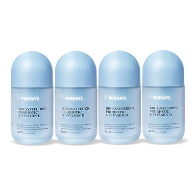 perdays胶囊哺乳期益生菌4瓶进口