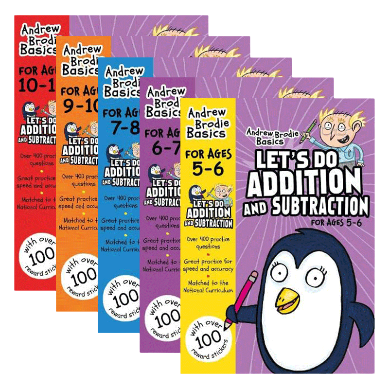 英文原版 Let's do Addition and Subtraction 5-11 我们一起做加法和减法5-11岁 5册 英文版 进口英语原版书籍
