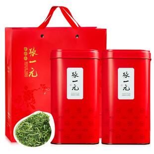张一元茶叶2025新茶特级雨前黄山毛峰130克x2罐安徽春绿茶叶260克