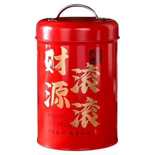 新年铁盒马口铁手提桶饼干糖果零食盒子空包装礼收纳礼品物红2026