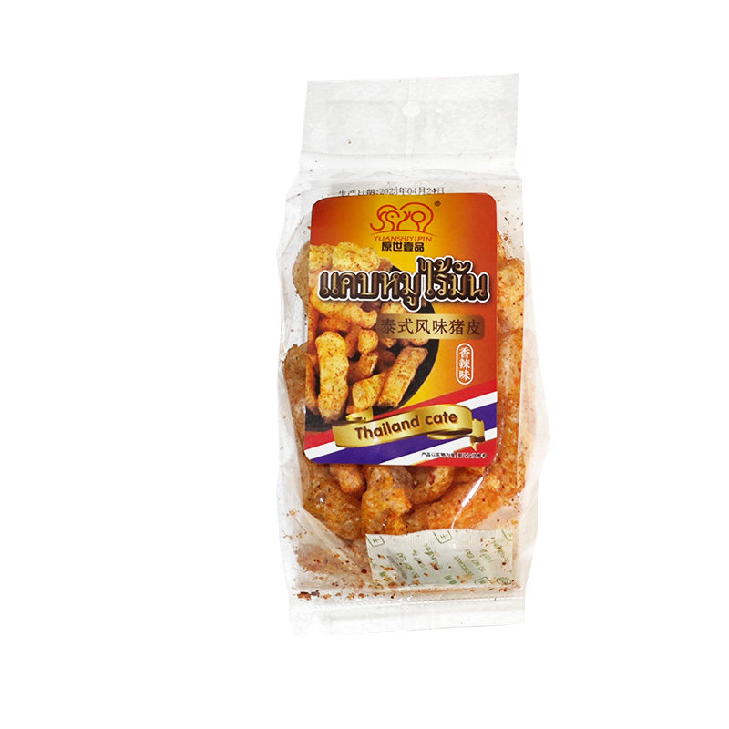 3袋原世壹品炸猪皮泰式风味香酥脆香辣原味冬阴功味解馋零食60g