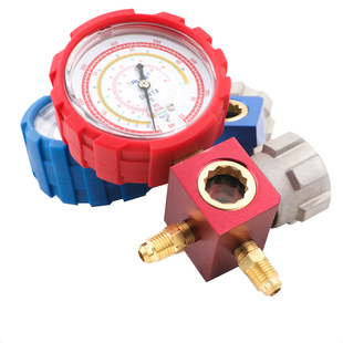 飞越单表空调雪种压力抽空22氟单表R410汽车空调加氟冷媒加氟单表