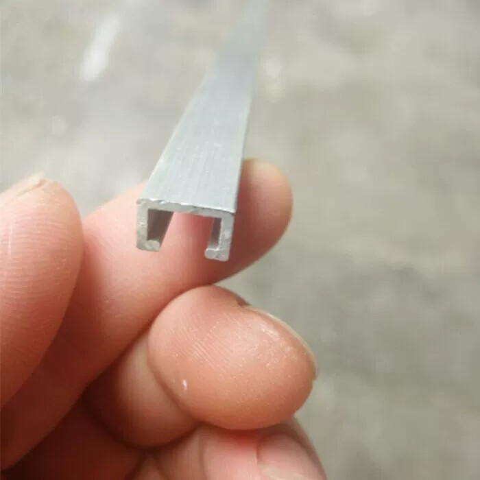 U型槽工业铝型材 10*6光电开关安装槽感应器安装导轨/C型铝合金条