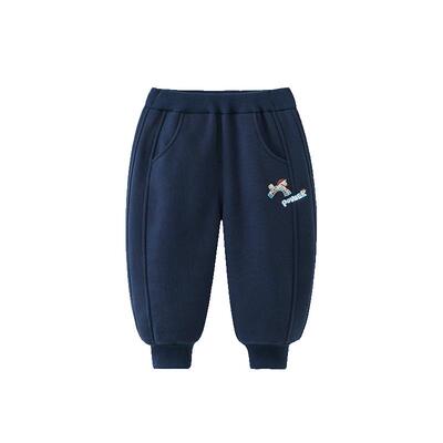 齐齐熊男童卫裤秋冬加绒款