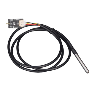 【Qhebot】DS18B20防水型温度传感器带上拉电阻不锈钢DS18B20温度