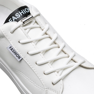 免系鞋带扣懒人儿童弹力松紧运动免绑黑白色圆鞋带绳男女款固定器