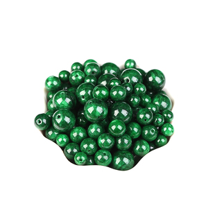 7A优选翡翠干青铁龙生玉髓散珠子手串手工男女士手链水晶多宝项链