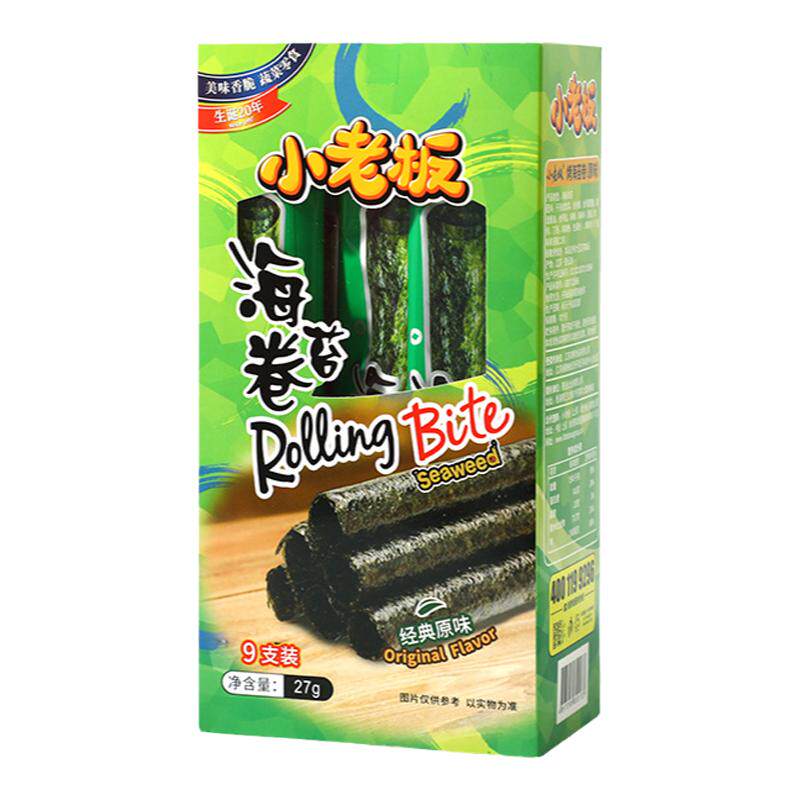 小老板海苔卷即食小零食