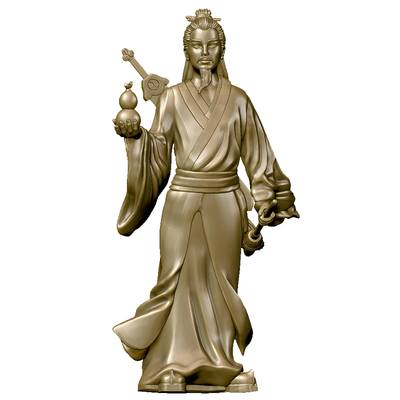黄铜吕洞宾神像纯阳真君吕祖神像