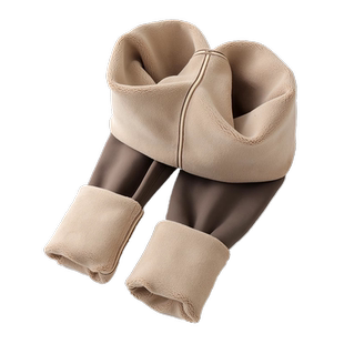 鲨鱼裤冬款加绒小个子八分高腰提臀加厚保暖棉裤东北特厚打底裤