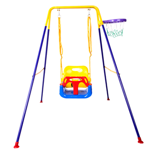 儿童秋千室内户外小孩吊椅家用婴幼儿摇篮折叠支架1-3岁 宝宝玩具