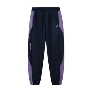 NAUTICA童装 男女童长裤秋冬季儿童米呢绒加厚裤子休闲运动裤