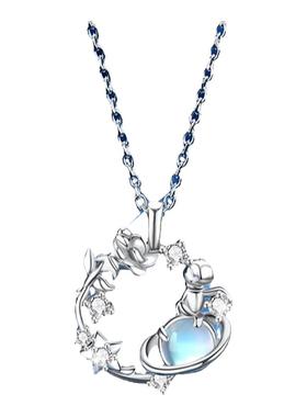 小王子玫瑰S925纯银项链女款2024新款爆款轻奢小众锁骨链生日礼物