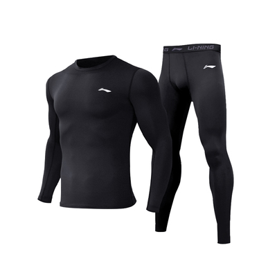 李宁保暖内衣套装男冬季加绒加厚