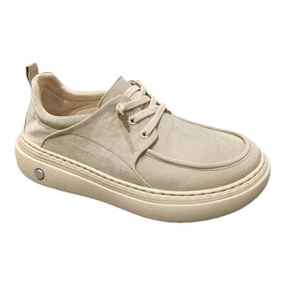 新款布鞋舒适简约百搭厚底男士时尚休闲鞋防臭轻便透气韩版懒人鞋