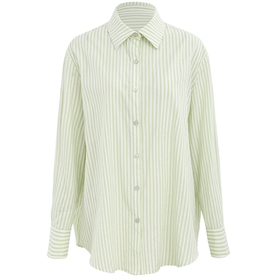 sincethen法式条纹衬衫女秋冬