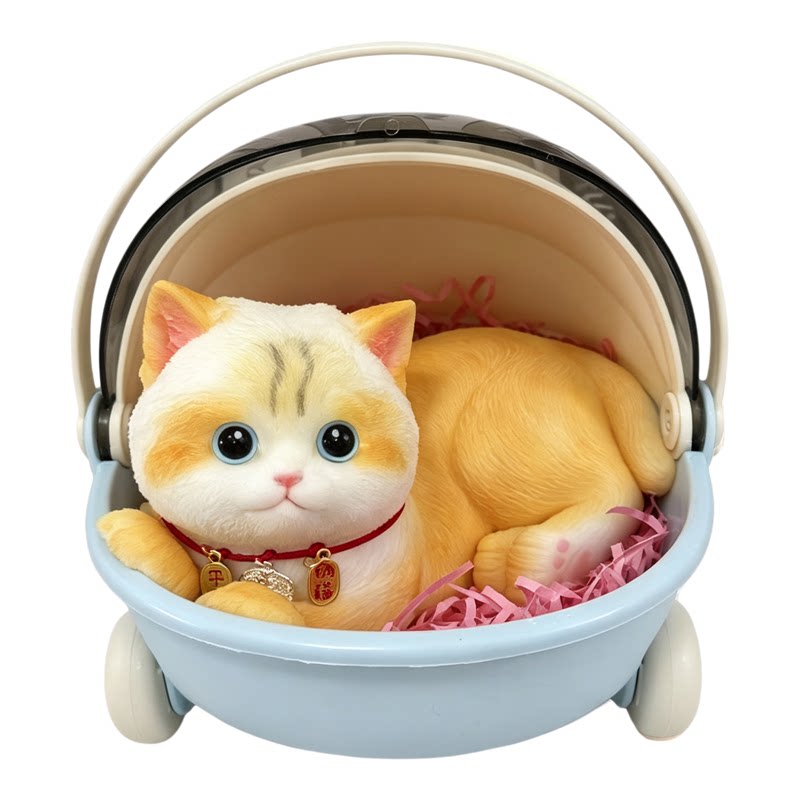 原创作品胖猫捏捏送女孩生日礼物女生儿童小众高级感仿真猫咪玩偶