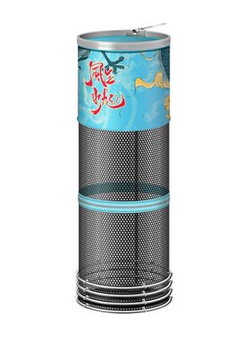 新款便携小型鱼护网兜野钓专用