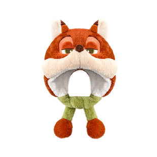 疯狂动物城尼克狐狸朱迪兔子毛绒帽子女冬季加厚可爱防寒保暖卡通