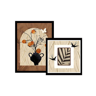 装饰画客厅餐厅中古风复古摆台电视柜沙发背景墙卧室床头中式摆件