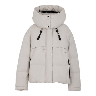 YAYA鸭鸭短款加厚羽绒服女2025秋冬新小个子百搭连帽直筒时尚外套