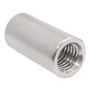 304不锈钢加长加厚通孔全牙连接圆柱螺母 M3M4M5M6M8M10M12M14M16