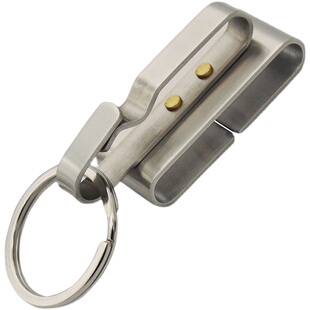 全钢钥匙扣不锈钢 耐用穿皮带钥匙扣大弹力腰挂扣男士汽车钥匙扣