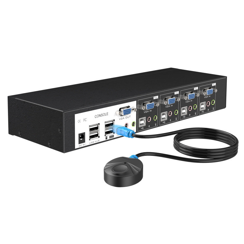 迈拓工程级kvm切换器4进1出vga