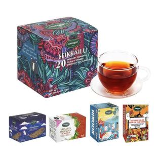 芬兰进口Nordqvist暖达芬拼配组合晚安茶水果花茶包红茶独立20袋