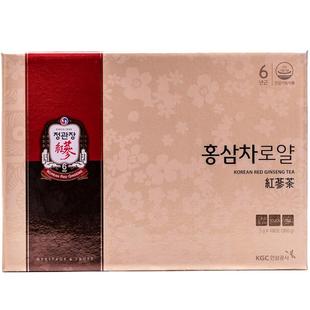 韩国六年根正官庄红参茶高丽参茶人参茶滋补颗粒冲剂袋装100包