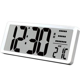 传光大屏数字电子钟客厅卧室会议室静音充电夜光大尺寸万年历挂钟