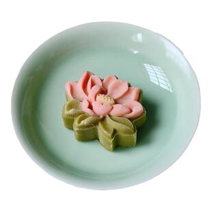 宋代中式糕点苏式茶点心摆台莲花绿豆糕苏州特产江苏小吃甜品零食