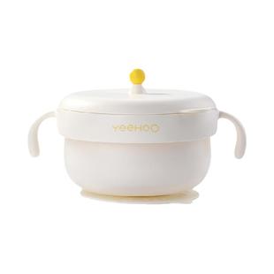 英氏注水保温碗宝宝辅食学食碗婴幼儿辅食防摔吸盘ppsu不锈钢碗