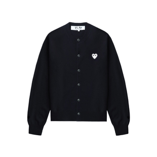 IT CDG PLAY COMME des GARCONS川久保玲情侣款排扣羊毛针织开衫