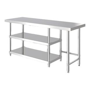 不锈钢厨房置物架煤气罐灶台架切菜案台桌厨具收纳柜操作台储物架