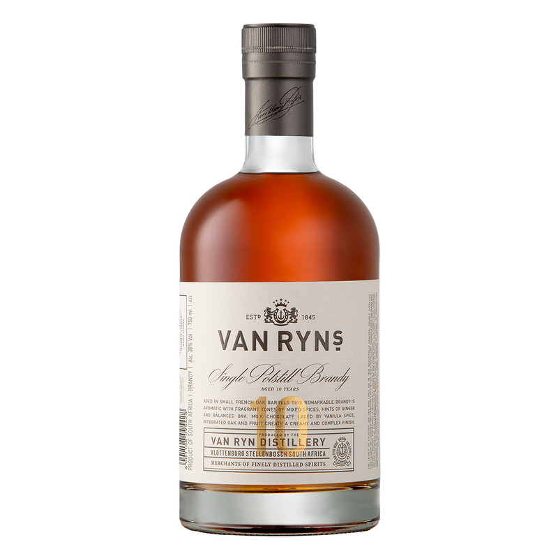 南非VAN RYN'S范瑞斯传统单一壶式白兰地X.O 南非原瓶进口洋酒